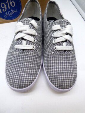 Keds Champion Seersucker Sneaker, Black, US 5, M